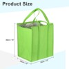 Unique Bargains Non-Woven Thermal Insulation Zippered Reusable Grocery Bags 6 Pack - 2 of 3