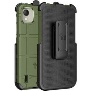 Nakedcellphone Combo for Nokia C110 Phone - Special Ops Case and Holster Belt Clip - 1 of 4