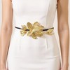 Anna-Kaci Women's Floral Waist Belt with Sculpted Petal Design and Adjustable Elastic Band 45.5x0.6 in - 2 of 4