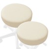 Saloniture 2-Pack Round Stool Seat Cover, Waterproof Slipcover for Swivel Chair or Barstool - 2 of 4