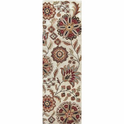Hauteloom Longford Beige Floral Wool Carpet