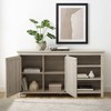 58" Diagonal Grooved Door Sideboard with Open Storage - Saracina Home - 4 of 4