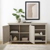 58" Diagonal Grooved Door Sideboard with Open Storage - Saracina Home - image 4 of 4