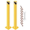 2PCS Safety Bollard, 42 Inch High 4" Diameter Steel Pipe Safety Bollard with Anchor Bolts - 2 of 4