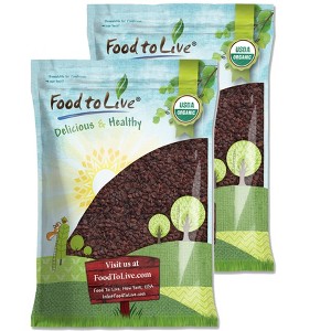 Organic Sultana Raisins - Non-GMO, Unsweetened, Unsulfured, Lightly Coated with Organic Sunflower Oil, Vegan, Bulk. - 1 of 4