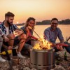 Smokeless Fire Pit, Portable, Easy-Clean Outdoor Fireplace with Ash Pan, Stand and Bag, Low Smoke for Camping, Patio & Backyard Use - 3 of 4
