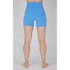 Yogalicious Womens 2 Pack Lux Crossover Front V-Back Elastic Free High Waist 5" Bike Short and Lux Everyday Elastic Free High Waist 5" Bike Short - 3 of 4