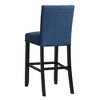 New Classic Furniture, Furniture Crispin Solid Wood 29" Barstool - Marine Blue (Set of 2), Blue - 4 of 4