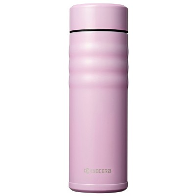 Kyocera Twist Cotton Candy Pink Ceramic 17 Ounce Insulated Hot & Cold Travel Mug