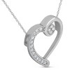 Pompeii3 1/4Ct Diamond Heart Pendant Necklace in 10k White, Yellow, or Rose Gold - 2 of 4