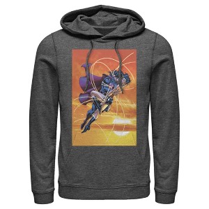 Men's Superman Wonder Woman Kiss Pull Over Hoodie - 1 of 3