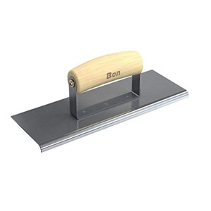 Bon Tool 12-458 Edger - Stainless Steel 10-inch X 3 1/2-inch - 1/4-inch Radius X 3/8-inch Lip Wood Handle - 1 of 1