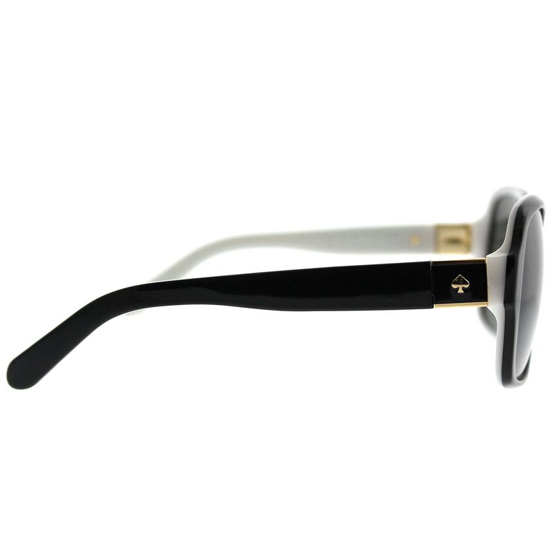 Kate Spade Annora/P/S QOP Womens Rectangle Polarized Sunglasses Black White 54mm, 3 of 4