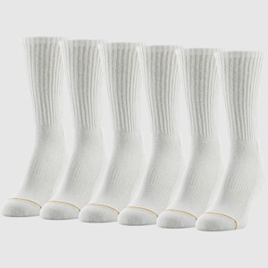 All Pro Women's 6pk Crew Cotton Athletic Socks - White 4-10 - 1 of 4