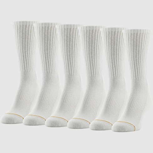 Whole Package Crew Sock - Athletic Stripe- White