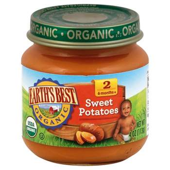 Earth's Best Organic Pureed Baby Food Sweet Potatoes - 4oz
