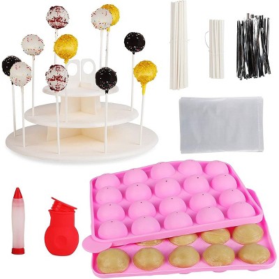 Bright Creations 404 Piece Cake Pop Cakesicles Kit with Mold, Stand, and 200 Sticks