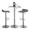 3-Piece Bar Height Dining Set with Adjustable Table and 2 Upholstered Stools - 2 of 4