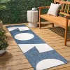 JONATHAN Y Lucian Modern Geometric Abstract Two-Tone Indoor/Outdoor Area Rug - 2 of 4