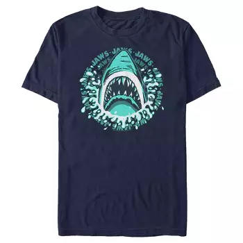 Men's Jaws Shark Teeth Boat T-shirt - Black - 2x Large : Target