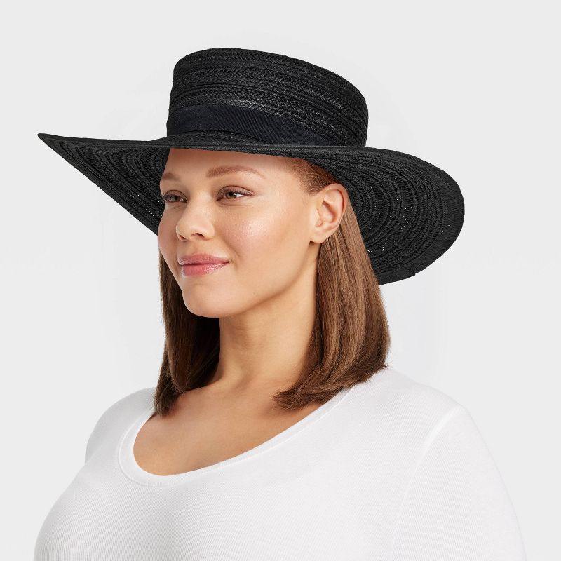 Straw Boater Hat - Universal Thread™, 3 of 8