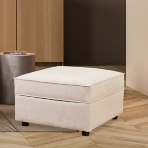 Ainfox Module Sofa Ottoman Beige with Storage Beige - 1 of 4