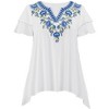 Collections Etc Sharkbite Double Sleeve Tunic - 4 of 4