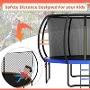 Zevemomo 12FT Outdoor Pumpkin Trampoline with Safety Net & Ladder, Coated Metal Frame, ASTM Certified for Kids & Adults, Large Backyard Jumping Toy - 4 of 4