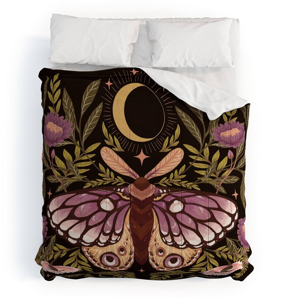 Photos - Duvet Deny Designs King Avenie Countryside Garden Moth Comforter and Pillow Sham