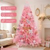 GIKPAL 6FT Pink Christmas Tree, Pre-Lit Hinged Spruce Full Tree with 800 Tips&Metal Stand, Artificial Xmas Tree, Indoor and Outdoor Holiday Decoration - 4 of 4