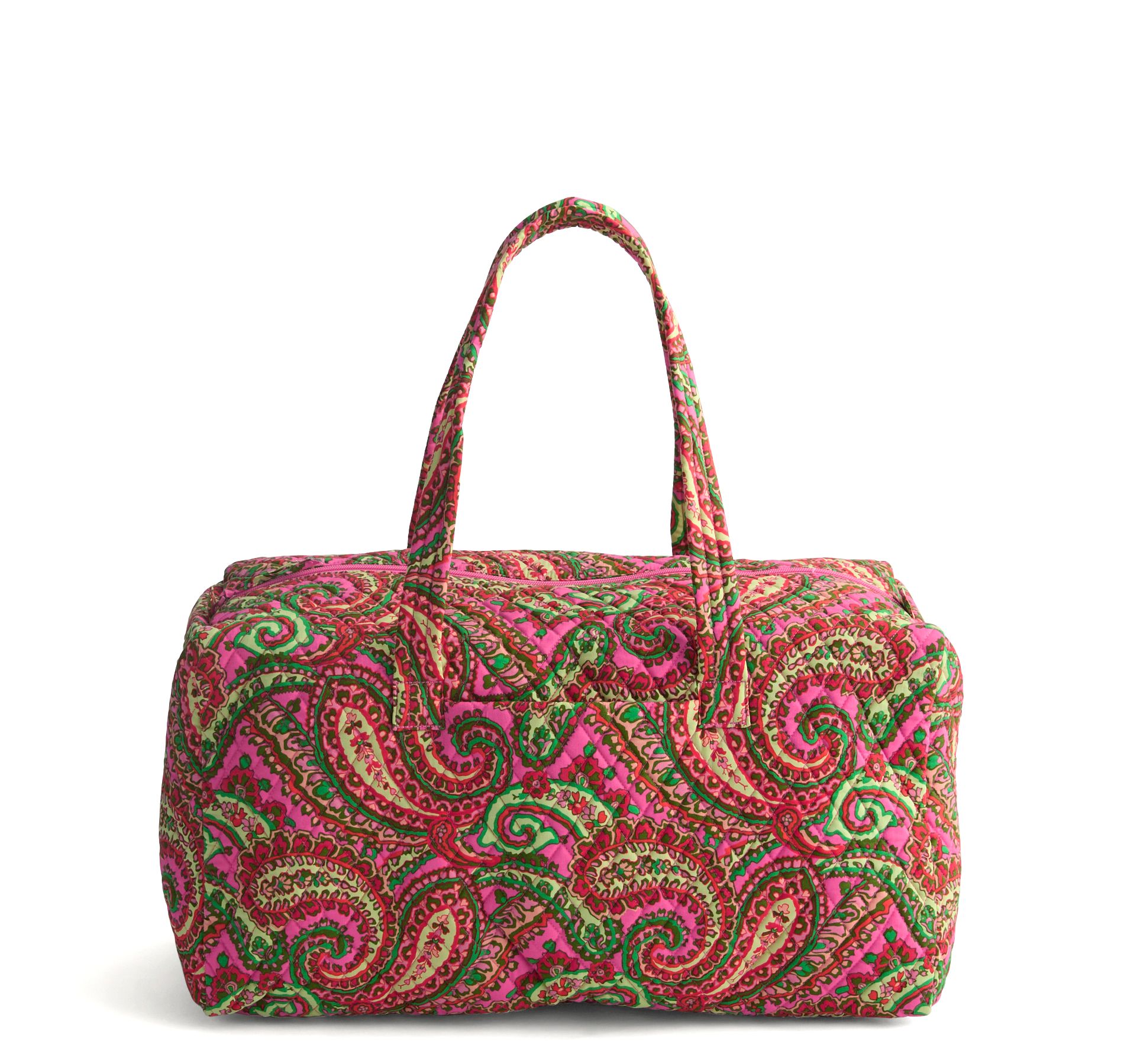 Vera Bradley Women's Outlet Cotton Large Travel Duffel Bag Capri Pink