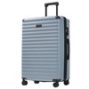 Whisen 5-Piece ABS Luggage Set with 3 Different Size Front Opening Suitcases and 2 Toiletry Bags, USB Port, Cup Holder, TSA Lock - 4 of 4