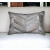 12 X 20  Chevron Cowhide Throw Pillow - 2 of 4