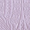 Collections Etc Demi Oversized Textured Medallion Design Scalloped Edge Bedspread - 3 of 3