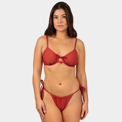 Smart & Sexy Women's Underwire Bikini Top & String Bikini Set