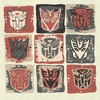 Men's Transformers: Rise of the Beasts Face Squares T-Shirt - 2 of 4