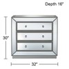 Studio 55D Trevi 32" Wide Mirrored Silver 3-Drawer Accent Chest - image 4 of 4