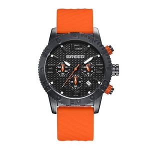 Breed Double Agent Leather-Band Watch w/Day/Date - 1 of 4