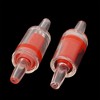 Unique Bargains Plastic Air Pump Check Valves for Aquarium Fish Tank Red Clear 5 Pieces - 2 of 3