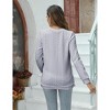Maternity Tops Sweatshirt Button-Slit Faux Sweater - 3 of 4