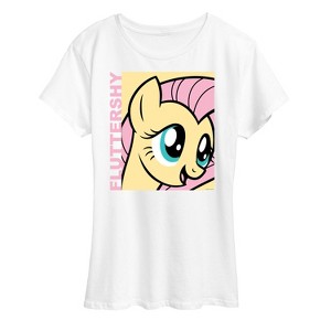 Women's - My Little Pony - Character Block Fluttershy Short Sleeve Graphic T-Shirt - 1 of 4