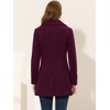 INSPIRE CHIC Women's Elegant Notched Lapel Button Single Breasted Winter Coat - 4 of 4