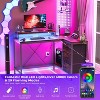 Nasitip 43" L-Shaped Gaming Desk with Drawers and Monitor Stand, Computer Desk with Power Outlets and LED Lights - 3 of 4