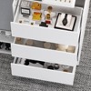 Famapy Shoe Cabinet White Multifunctional Composite 9 Drawer Storage Cabinet Comes with Seat and Cushions - image 3 of 4