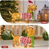 Joyfy 30'' Wiener Dog Christmas Outdoor Decorations, Wiener Dog Yard Light Decoration with 40 Warm White LED for Christmas Yard Porch Garde Decoration - 4 of 4