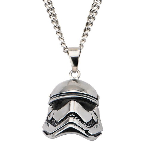 Men's Star Wars Stormtrooper Laser Etched Stainless Steel Dog Tag Pendant  with Chain (22