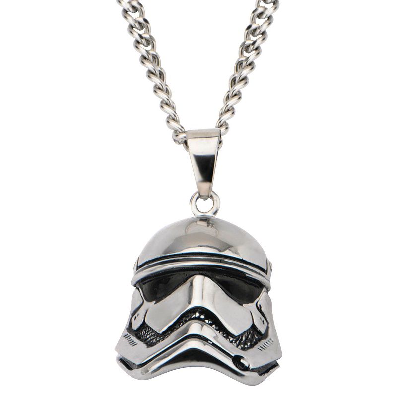 Men's Star Wars Stormtrooper Laser Etched Stainless Steel Dog Tag Pendant with Chain (22"), 1 of 4