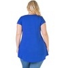 24seven Comfort Apparel Womens Plus Size Hi Lo T Shirt - 3 of 4