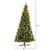 10ft. Frosted Pine Artificial Christmas Tree with 850 Clear LED Lights & Berries – Towering Holiday X-Mas Centerpiece - 2 of 4