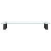 vidaXL Monitor Stand Black 23.6 in.x7.9 in.x3.1 in. Tempered Glass and Metal - 4 of 4